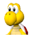 A side view of a Koopa Troopa, from Mario Super Sluggers.