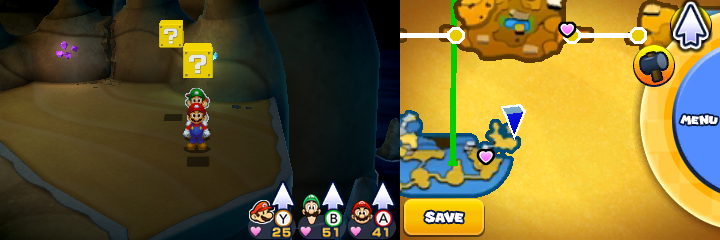 Blocks 51-52 in Doop Doop Dunes of Mario & Luigi: Paper Jam.