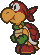 Sprite of Red Ninjakoopa, from Paper Mario.