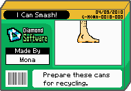 The shelf cover for one of Mona's microgames in WarioWare: D.I.Y.
