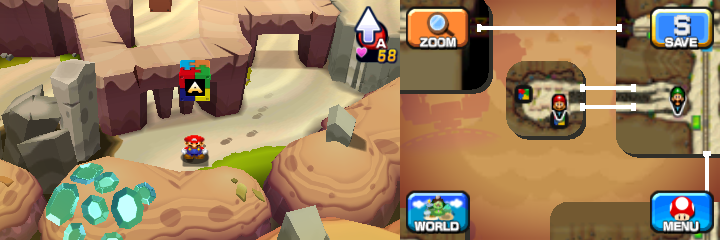 Block 37 in Dozing Sands of Mario & Luigi: Dream Team.