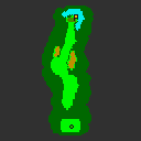 Hole 14 of the Marion Club from the Game Boy Color Mario Golf
