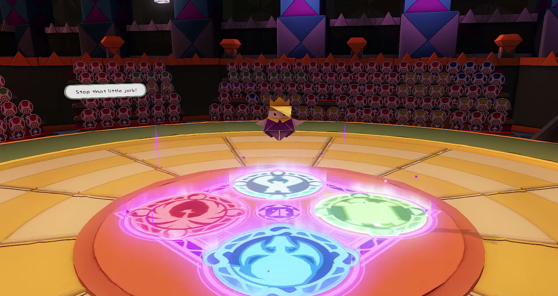 King Olly at the start of the battle