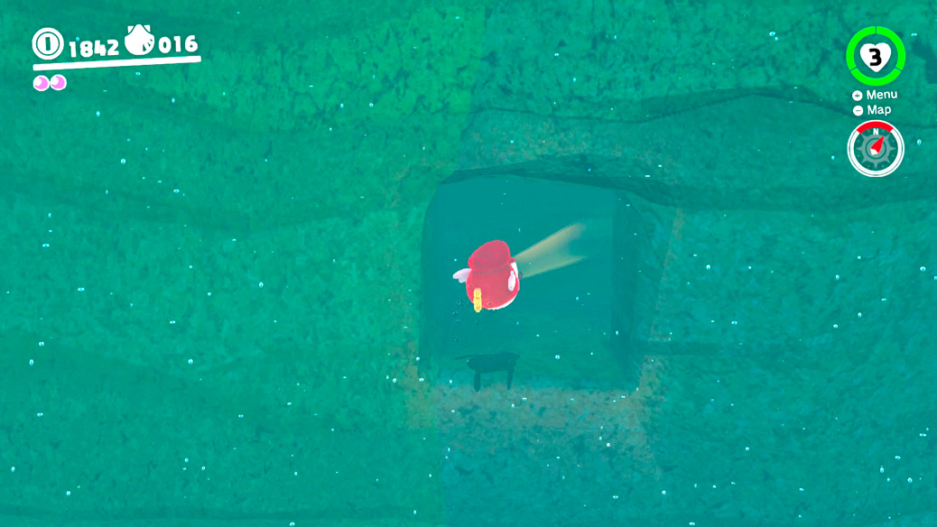 The location of a Power Moon in Super Mario Odyssey
