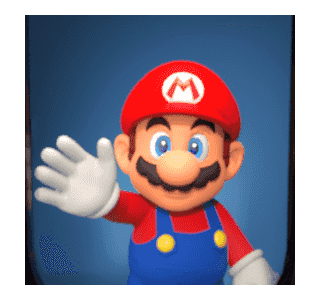 Official LINE sticker from the Super Mario series.