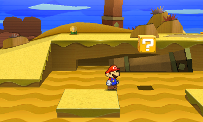 Eighth ? Block in Drybake Desert of Paper Mario: Sticker Star.