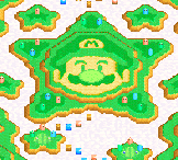 Hole 1 of the Mushroom Course from Mario Golf: Advance Tour