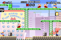 Level 1-5 in Mario vs. Donkey Kong