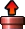 Sprite of a red Warp Pipe exit from course maps in Puzzle & Dragons: Super Mario Bros. Edition.