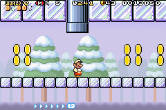 A screenshot of the level Slip Slidin' Away.