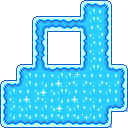 Ground (block) in Super Mario Maker 2 - Super Mario World game style, Snow night theme.