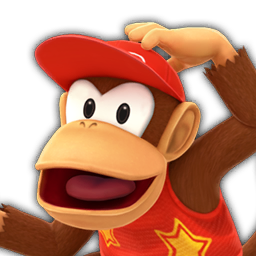 Diddy Kong's icon in Super Mario Party
