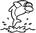 Dolphin stamp, from Mario Kart 8.