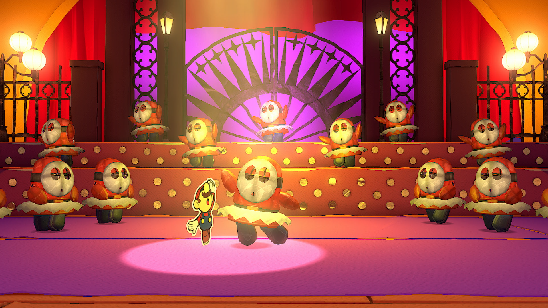 Paper Macho Shy Guy ballet dancers