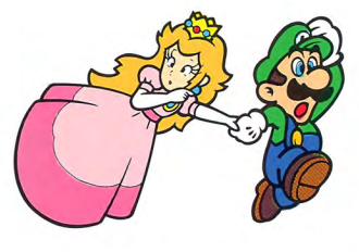 File:SMW - Luigi and Peach.png