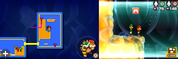 Second block in Energy Hold of Mario & Luigi: Bowser's Inside Story + Bowser Jr.'s Journey.