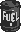 Sprite of a one-spot fuel canister from Donkey Kong Country for Game Boy Color