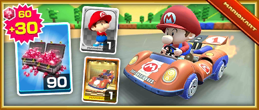 The Super 1 Pack from the Mario Bros. Tour in Mario Kart Tour