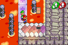 Bean spot in Bowser's Castle, in Mario & Luigi: Superstar Saga.