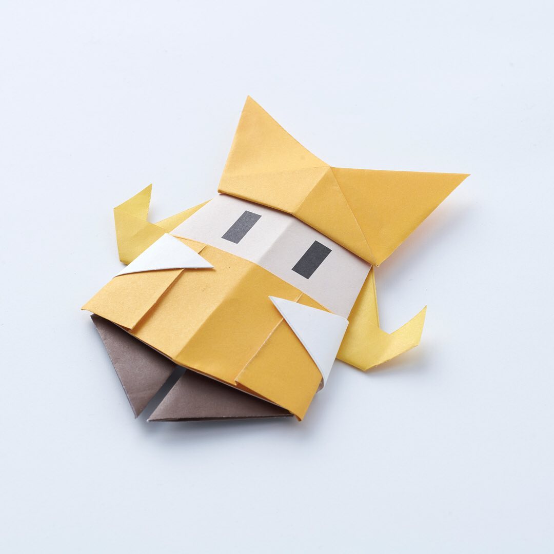 Photo of an origami Olivia craft promoting the game from Nintendo Co., Ltd.'s Instagram account