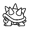 Spiny Stamp from Super Mario 3D World.