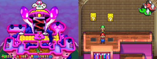 Twenty-ninth and thirtieth block in Shroob Castle of the Mario & Luigi: Partners in Time.