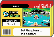 The shelf cover for one of 9-Volt's microgames in WarioWare: D.I.Y.