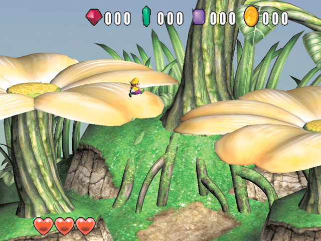 File:Wario World Prerelease Beanstalk Way Flowers.jpg