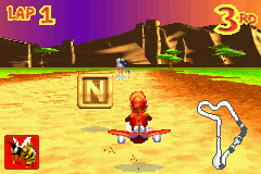 Screenshot of a letter in Diddy Kong Pilot's 2003 build