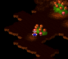 Ninth Mushroom/Amanita in Forest Maze of Super Mario RPG: Legend of the Seven Stars.