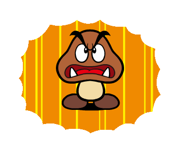 File:Goomba (stomped-eng) - Super Mario Sticker.gif