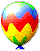 The first of four images used above the "Rainbow Balloons: Magnets" section