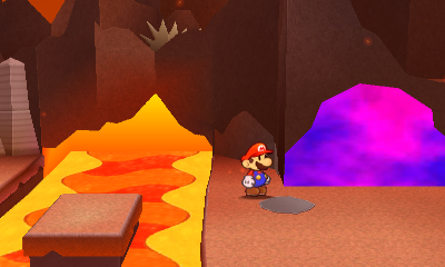 Third paperization spot in Rugged Road of Paper Mario: Sticker Star.