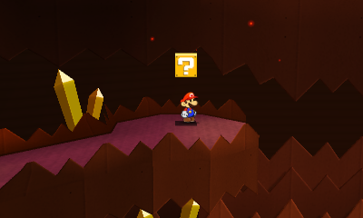 Eighth ? Block in Rumble Volcano of Paper Mario: Sticker Star.