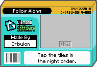 The shelf cover for one of Orbulon's microgames in WarioWare: D.I.Y.