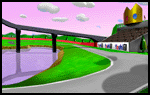 The icon for Royal Raceway, from Mario Kart 64.