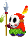 Sprite of a Spear Guy from Mario & Luigi: Bowser's Inside Story + Bowser Jr.'s Journey.