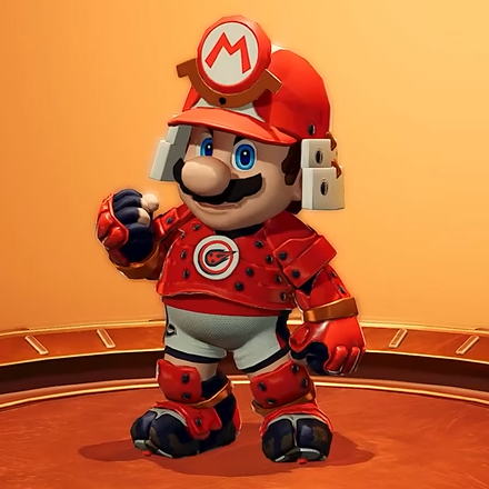 File:Mario (Bushido Gear) - Mario Strikers Battle League.png