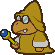A Yellow Magikoopa from Paper Mario.