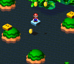 Third and fourth 10-Coins found in the first scene of Rose Way of Super Mario RPG: Legend of the Seven Stars.