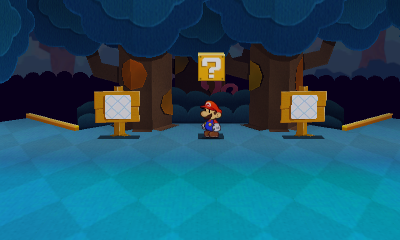 First ? Block in The Bafflewood of Paper Mario: Sticker Star.