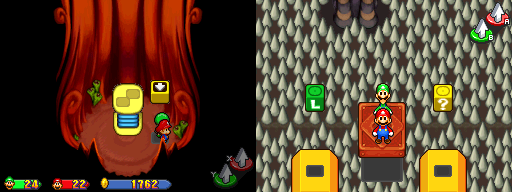 Thirtieth and thirty-first blocks in Toadwood Forest of the Mario & Luigi: Partners in Time.