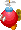 A red designbomb from the Splart minigame in Mario & Luigi: Superstar Saga + Bowser's Minions