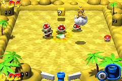 Lakitu and Spinies room in Shifting Sands Stage in Mario Pinball Land