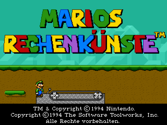 File:Mario Teaches Sums title screen GER.png