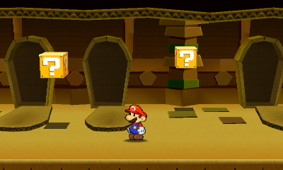 Fourth and fifth ? Blocks in Sandshifter Ruins of Paper Mario: Sticker Star.