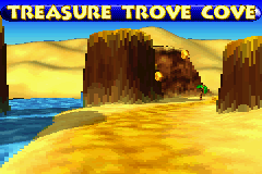 Screenshot of a track opening in the 2004 voxel engine build of Banjo-Pilot, for comparison with Diddy Kong Pilot's 2003 build