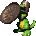 Sprite of a Koin from Donkey Kong Country 3 for Game Boy Advance