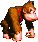 A sprite of Donkey Kong in Donkey Kong Country
