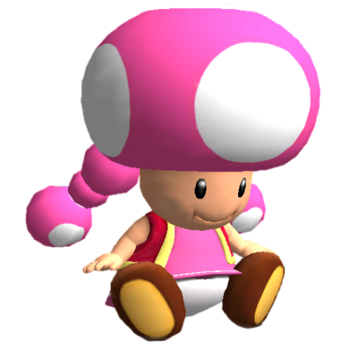 High quality render of Toadette